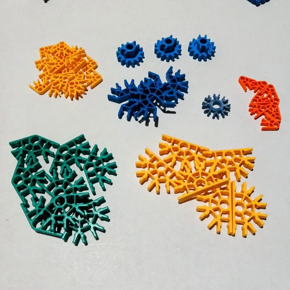 K'Nex Replacement Part Lot-400 Pieces-Medium Speed Motor-Rods-Connectors-Gears